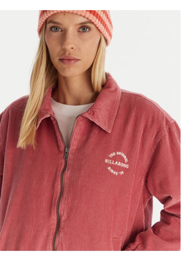Billabong Kurtka przejściowa Chill Time EBJJK00174 Różowy Regular Fit. Kolor: różowy. Materiał: bawełna