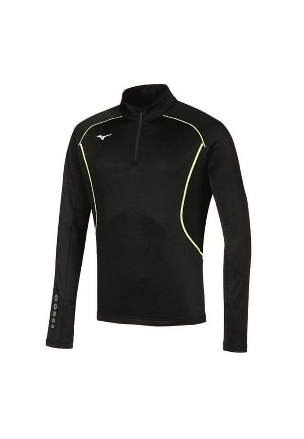 Bluza Premium Mizuno JPN warmer. Kolor: żółty, wielokolorowy, czarny. Sport: bieganie