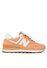 New Balance Sneakersy WL574NB Pomarańczowy. Kolor: pomarańczowy. Materiał: zamsz, skóra. Model: New Balance 574