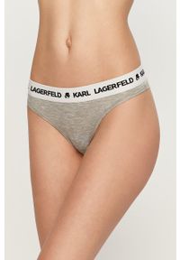 Karl Lagerfeld Stringi 211W2110 kolor szary. Kolor: szary