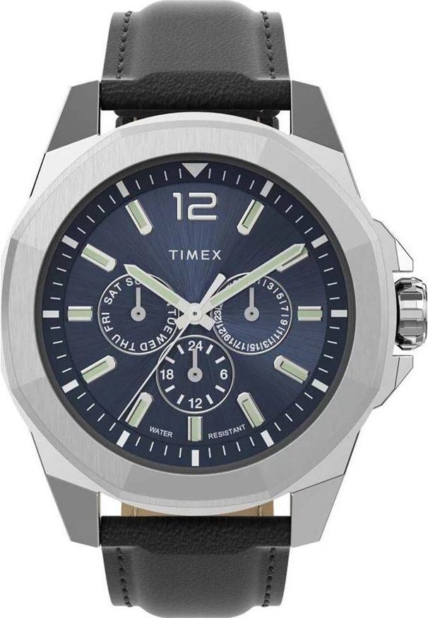 Zegarek Timex Zegarek Timex Essex TW2V43200 męski srebrny. Kolor: srebrny
