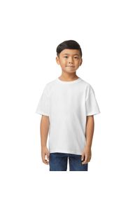 GILDAN - Koszulka Dziecięca Softstyle Plain Midweight T-shirt. Kolor: biały