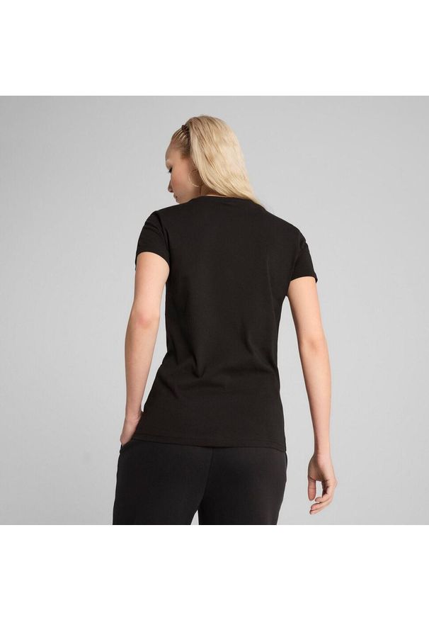 Koszulka Puma Ess Small No. 1 Logo Tee, Kobiety. Kolor: czarny. Materiał: materiał, bawełna