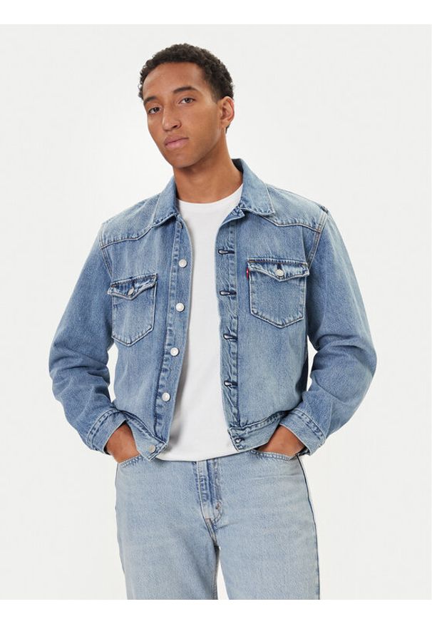 Levi's® Kurtka jeansowa Western 003O0-0000 Niebieski Relaxed Fit. Kolor: niebieski. Materiał: bawełna