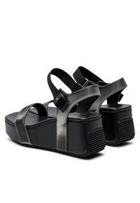 Calvin Klein Jeans Sandały Wedge Block Sandal Metallic Dc YW0YW01366 Czarny. Kolor: czarny #5
