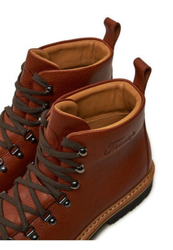Fracap Trapery Magnifico M120 Brązowy. Kolor: brązowy. Materiał: skóra