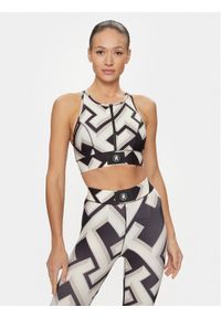 TOMMY HILFIGER - Tommy Hilfiger Biustonosz sportowy Amd WW0WW41066 Kolorowy. Materiał: syntetyk. Wzór: kolorowy