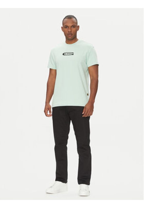 G-Star RAW - G-Star Raw T-Shirt Old Skool D25967-C812 Zielony Regular Fit. Kolor: zielony. Materiał: bawełna