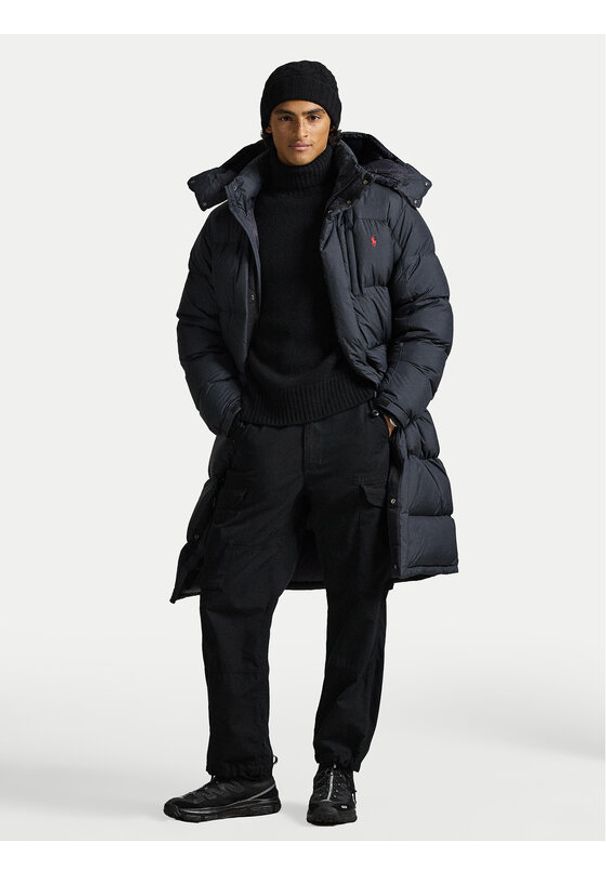 Polo Ralph Lauren Kurtka puchowa 710P01338002 Czarny Regular Fit. Typ kołnierza: polo. Kolor: czarny. Materiał: syntetyk