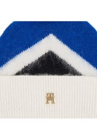 TOMMY HILFIGER - Tommy Hilfiger Czapka Th Evening Pompom Beanie Argyle AW0AW15305 Niebieski. Kolor: niebieski. Materiał: wełna #3