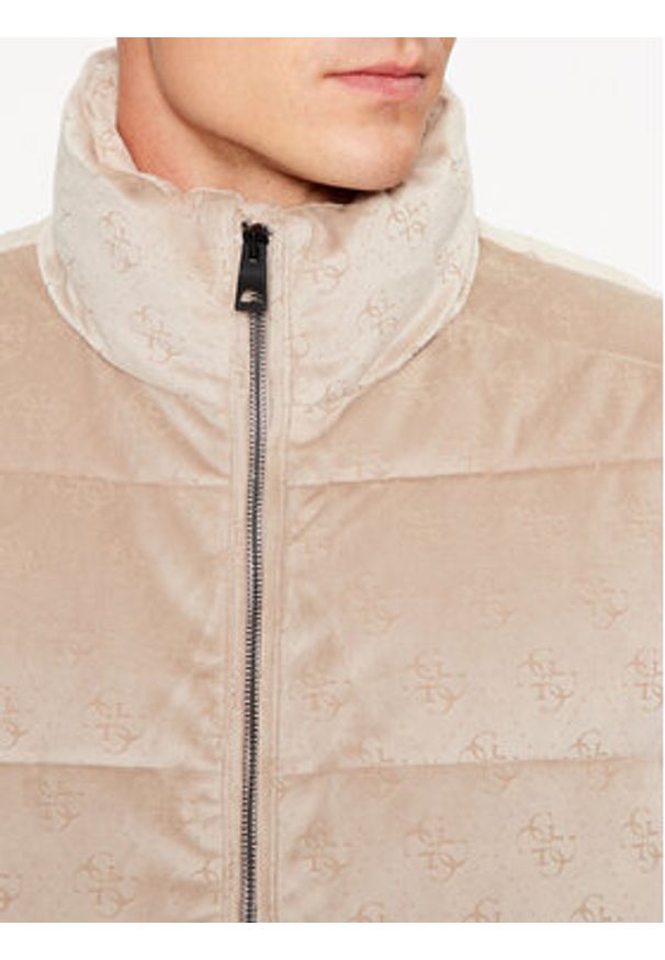 Guess Kurtka puchowa M3BL30 WFP72 Beżowy Regular Fit. Kolor: beżowy. Materiał: syntetyk