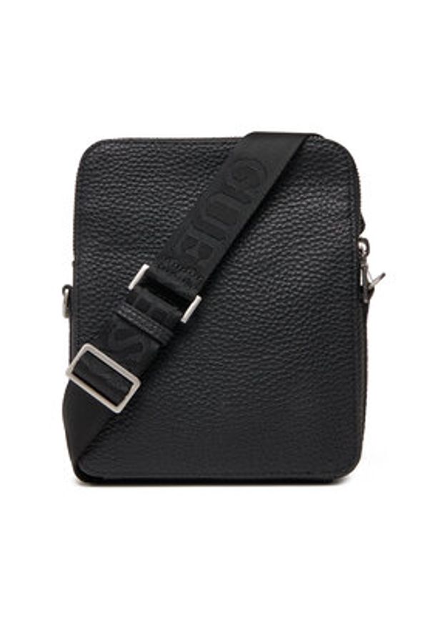 Guess Saszetka HMTOGR P5218 Czarny. Kolor: czarny. Materiał: skóra