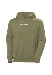 Bluza z kapturem Helly Hansen Fleece. Typ kołnierza: kaptur. Kolor: zielony. Materiał: bawełna