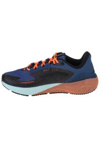 Buty Under Armour Hovr Machina 3 Storm M 3025797-001 czarne granatowe. Kolor: niebieski, wielokolorowy, czarny. Materiał: materiał, syntetyk. Szerokość cholewki: normalna. Sport: bieganie