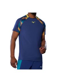 Camiseta Mizuno Frontier Shadow. Kolor: niebieski #1