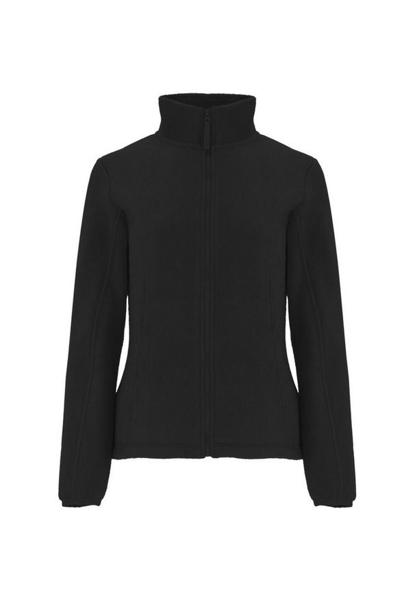 ROLY - Damska Bluza Polarowa Artic Z Pełnym Zamkiem Błyskawicznym. Kolor: czarny. Materiał: polar. Sezon: zima. Sport: turystyka piesza