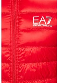 EA7 Emporio Armani kurtka puchowa kolor czerwony przejściowa. Okazja: na co dzień. Kolor: czerwony. Materiał: puch. Styl: casual #2