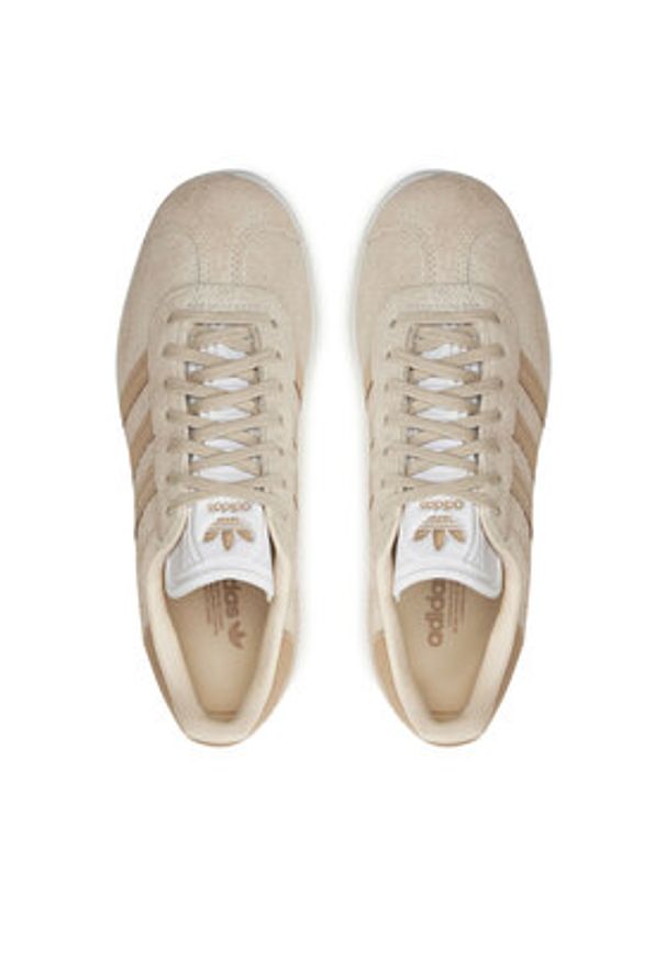 Adidas - adidas Sneakersy Gazelle W JH7215 Beżowy. Kolor: beżowy. Materiał: zamsz, skóra. Model: Adidas Gazelle