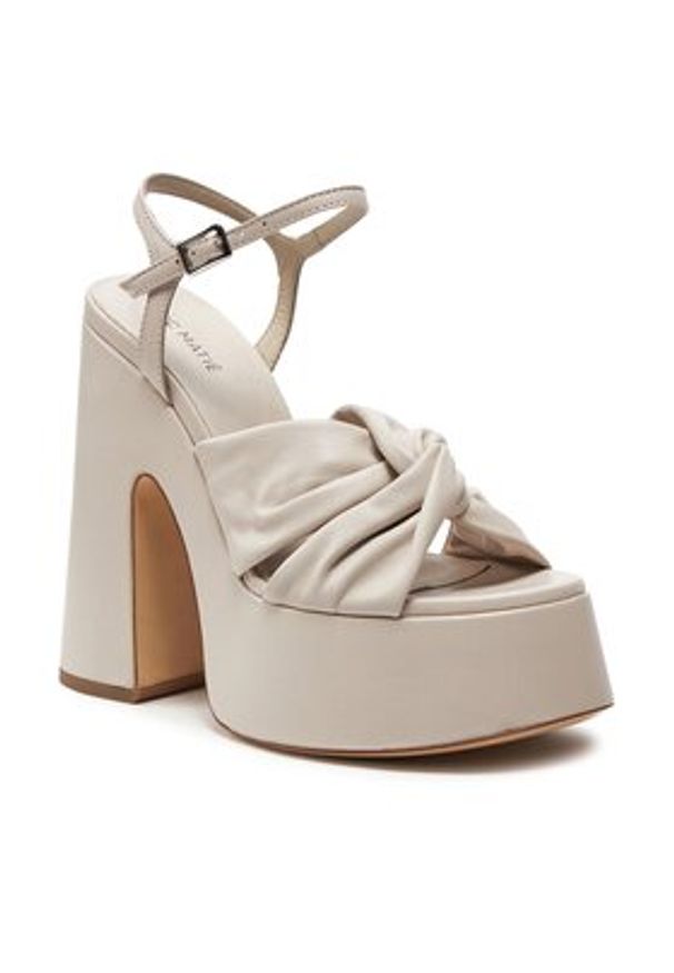 Vic Matié Sandały 1E1400D C20C060111 Beżowy. Kolor: beżowy. Materiał: skóra