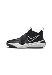 Buty koszykarskie dla dzieci Nike Team Hustle D 11 Jr. Zapięcie: rzepy. Kolor: czarny. Materiał: guma, materiał, tkanina, syntetyk. Szerokość cholewki: normalna