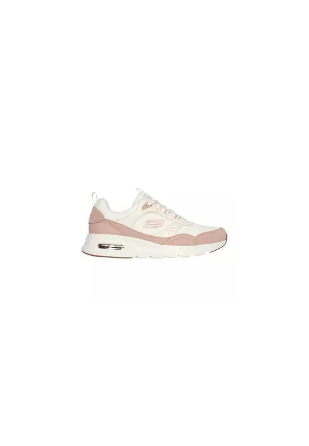 skechers - Kapcie SKECHERS SKECH-AIR COURT Beżowy. Kolor: pomarańczowy, biały, wielokolorowy. Materiał: syntetyk, tkanina