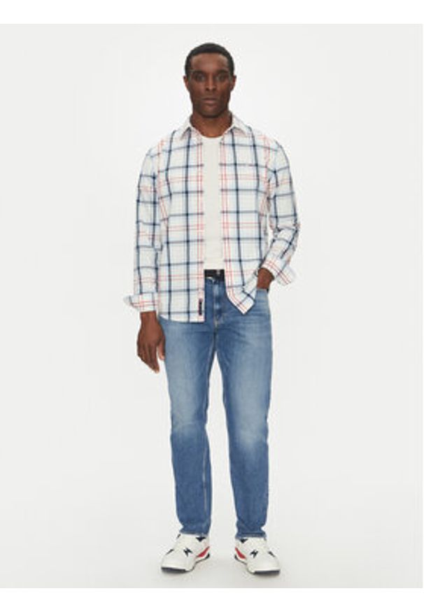 Tommy Jeans Koszula DM0DM20885 Kolorowy Regular Fit. Materiał: bawełna. Wzór: kolorowy