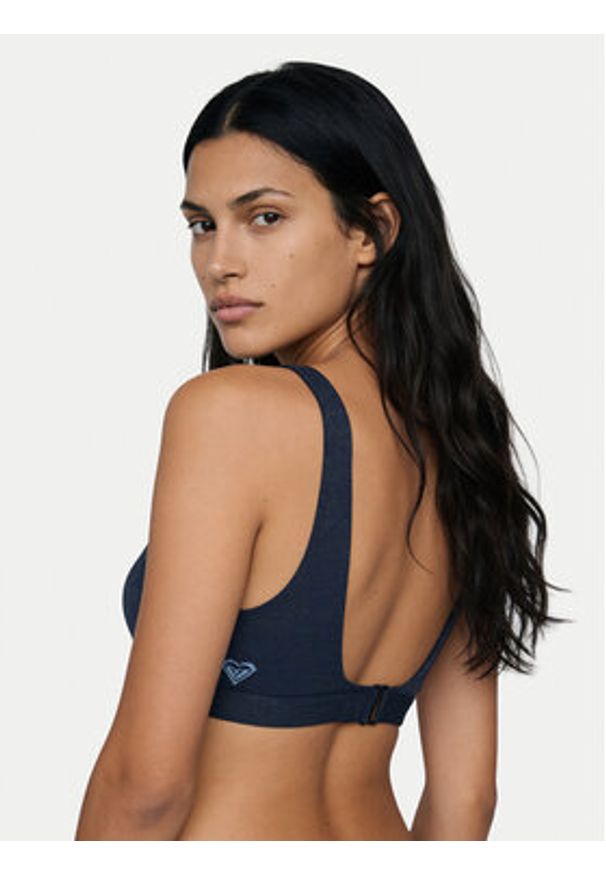 Roxy Góra od bikini Roxy Shine ERJX305683 Granatowy. Kolor: niebieski. Materiał: syntetyk