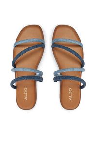 Aldo Klapki Stila 13734351 Niebieski. Kolor: niebieski. Materiał: skóra #5