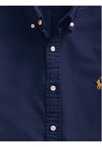 Polo Ralph Lauren Koszula 710767828003 Granatowy Slim Fit. Typ kołnierza: polo. Kolor: niebieski. Materiał: bawełna #4