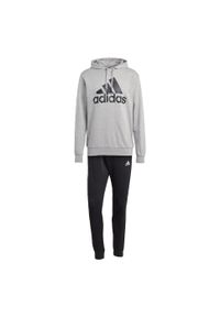 Adidas - Big Logo Terry Track Suit. Kolor: wielokolorowy, czarny, szary. Materiał: dresówka, materiał