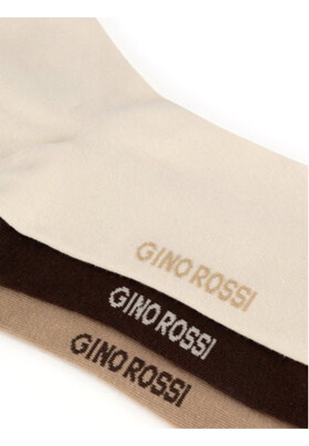 Gino Rossi Skarpety długie 3MB-002-AW24 (3-pack) Kolorowy. Materiał: bawełna. Wzór: kolorowy