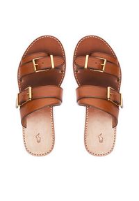 Polo Ralph Lauren Klapki 818P01589001 Brązowy. Kolor: brązowy. Materiał: skóra #5