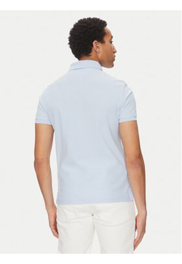 TOMMY HILFIGER - Tommy Hilfiger Polo MW0MW33167 Błękitny Regular Fit. Typ kołnierza: polo. Kolor: niebieski. Materiał: bawełna