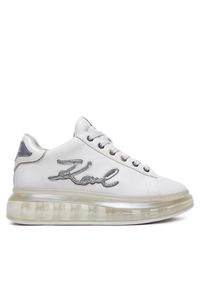 Karl Lagerfeld - KARL LAGERFELD Sneakersy KL62610H Biały. Kolor: biały. Materiał: skóra