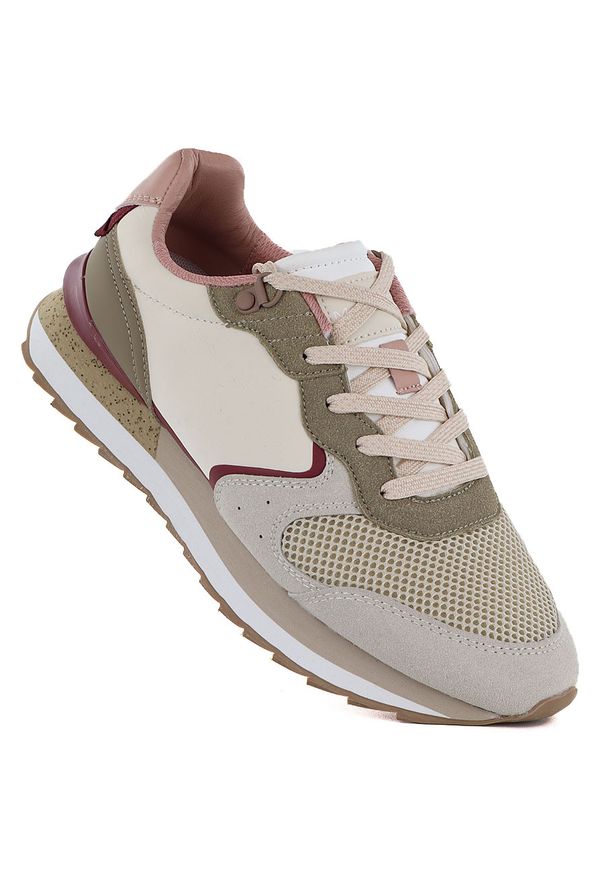 Półbuty damskie sportowe beżowe McArthur MA257W. Okazja: na co dzień. Kolor: beżowy. Materiał: skóra ekologiczna. Styl: sportowy