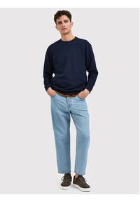 Selected Homme Bluza Morell 16085661 Granatowy Regular Fit. Kolor: niebieski. Materiał: bawełna #3