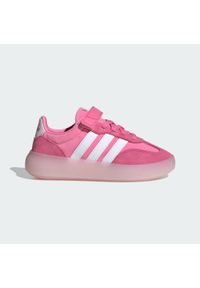 Adidas - Buty dla dzieci Barreda Decode. Okazja: na uczelnię. Zapięcie: pasek. Kolor: biały, różowy, wielokolorowy. Sport: joga i pilates #1