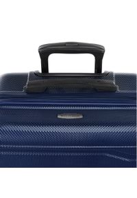Wittchen - Duża walizka z polikarbonu tłoczona granatowa. Kolor: niebieski. Materiał: guma #6