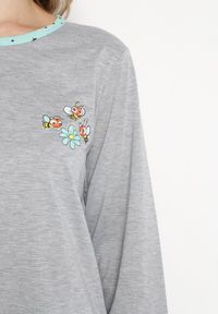 Born2be - Miętowy Komplet Piżamowy ze Spodniami i Longsleevem Gliceria. Kolor: miętowy. Materiał: dzianina #3