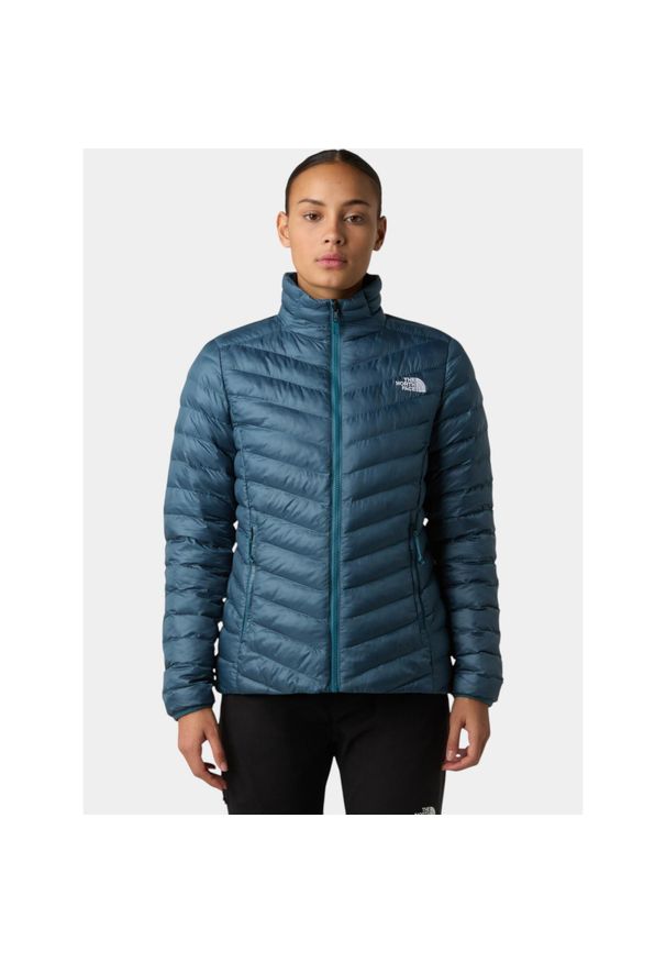 Płaszcz Zimowy Damski The North Face W Huila Synth. Kolor: niebieski. Materiał: puch. Sezon: zima. Sport: turystyka piesza