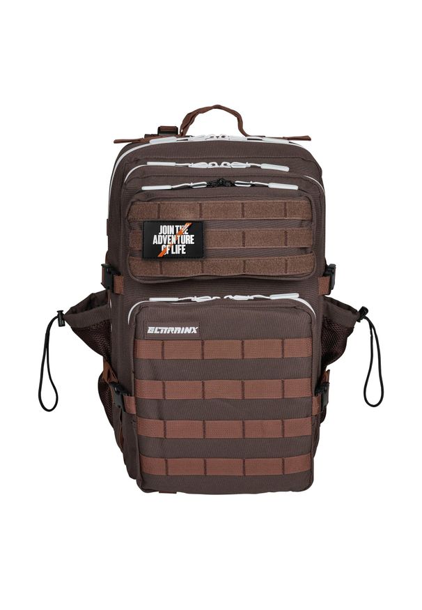 ELITEX TRAINING - Plecak Elitex Training Coffee V1 45L kabinowy, wodoodporny. Kolor: brązowy. Styl: sportowy