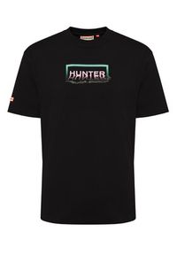 Hunter T-Shirt Abele UNISEX HARU0007251 Czarny Regular Fit. Kolor: czarny. Materiał: bawełna #2
