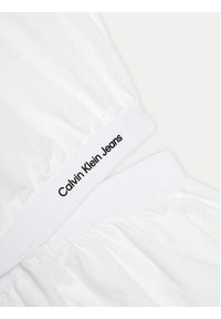 Calvin Klein Jeans Sukienka letnia Minimalistic IG0IG02470 Biały Regular Fit. Kolor: biały. Materiał: bawełna. Sezon: lato #3