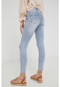 Answear Lab jeansy damskie high waist. Stan: podwyższony. Kolor: niebieski. Styl: wakacyjny #5