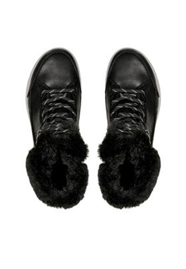 skechers - Skechers Botki Glacial Ultra Cozyly 144178/BLK Czarny. Kolor: czarny. Materiał: materiał