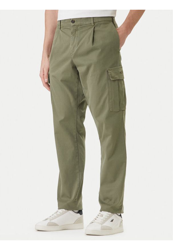 Aeronautica Militare Spodnie materiałowe 261PA1718UCT04331 Zielony Regular Fit. Kolor: zielony. Materiał: bawełna