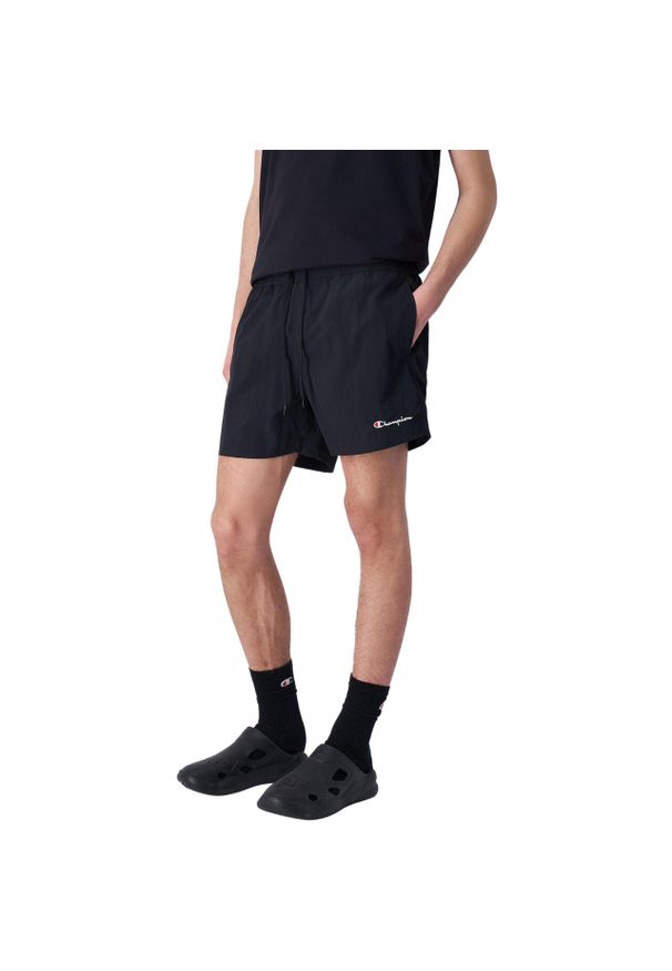 Spodenki kąpielowe męskie Champion Beachshort 219979. Kolor: czarny