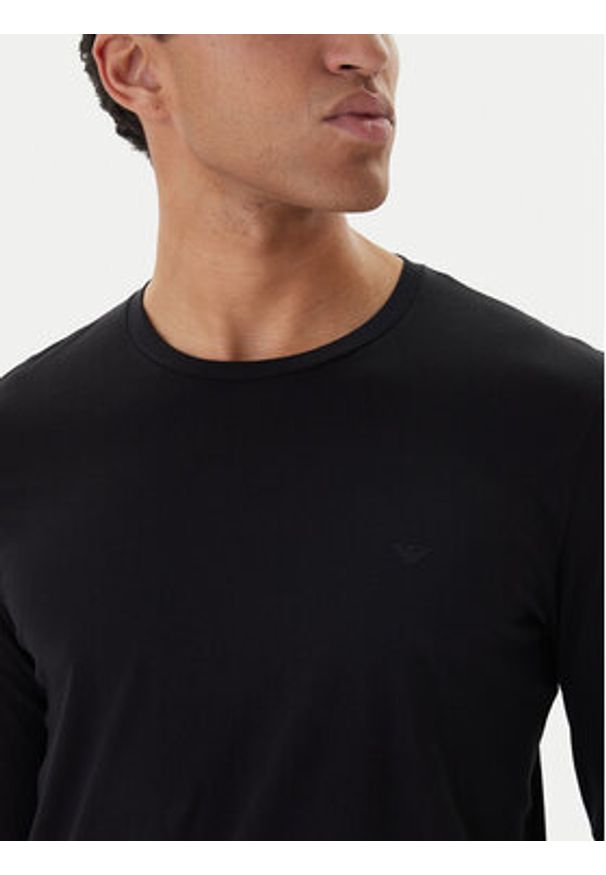 Emporio Armani Underwear Longsleeve EM000382 AF14210 UC001 Czarny Regular Fit. Kolor: czarny. Materiał: bawełna. Długość rękawa: długi rękaw