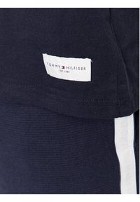 TOMMY HILFIGER - Tommy Hilfiger T-Shirt Logo UM0UM03005 Granatowy Regular Fit. Kolor: niebieski. Materiał: bawełna