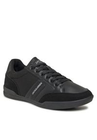 Jack & Jones - Sneakersy Jack&Jones Jfwandrew 12249259 Anthracite. Kolor: czarny. Materiał: skóra